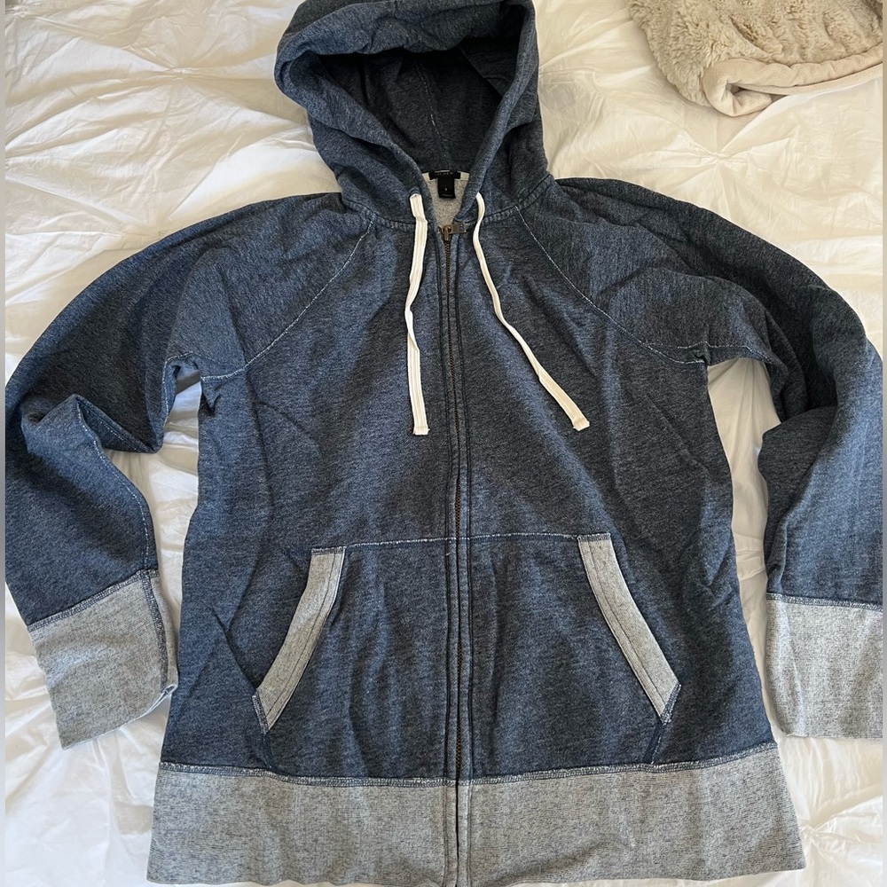 JCREW Relaxed Zip Up Hoodie - Small